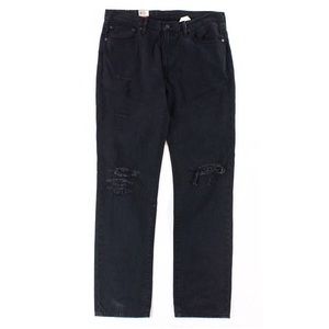 Men’s Levi’s athletic 541 black distressed denim